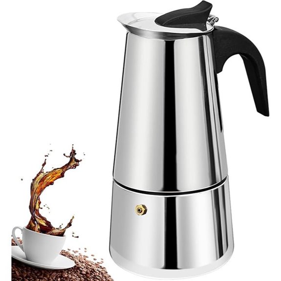 Stainless Steel 4-Cup Stovetop Espresso Maker