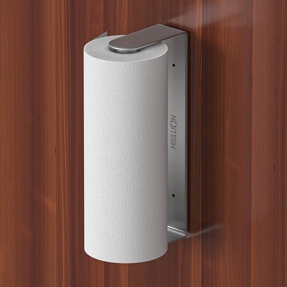 Mbillion Wall-Mount Stainless Steel Paper Towel Holder