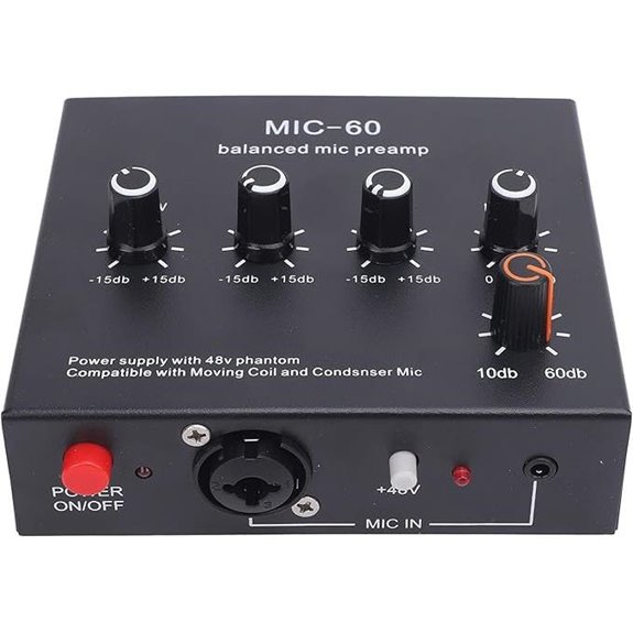 Mic Preamp Gain Booster for Studio & Streaming