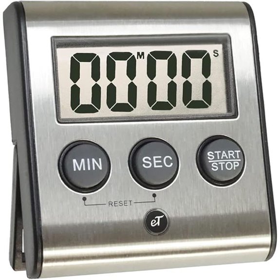Elegant Digital Kitchen Timer with Magnetic Back