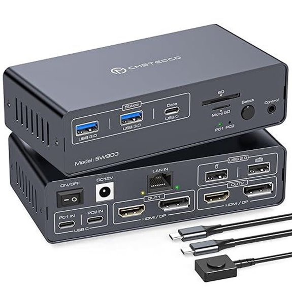 Thunderbolt 4 KVM Docking Station for Dual 4K Displays