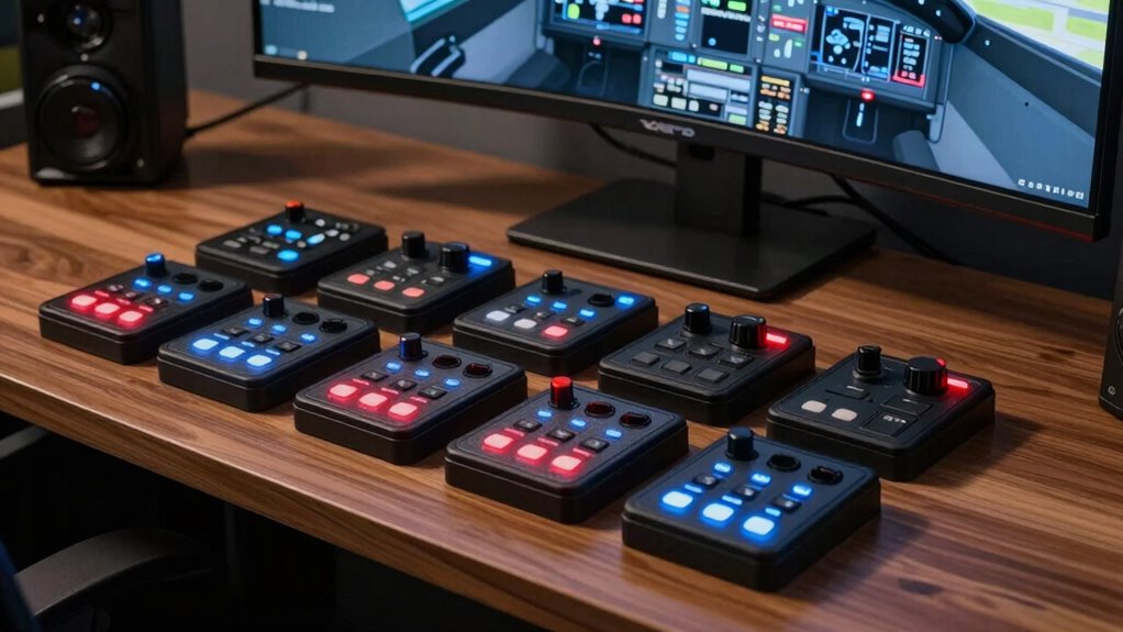 top flight sim button boxes