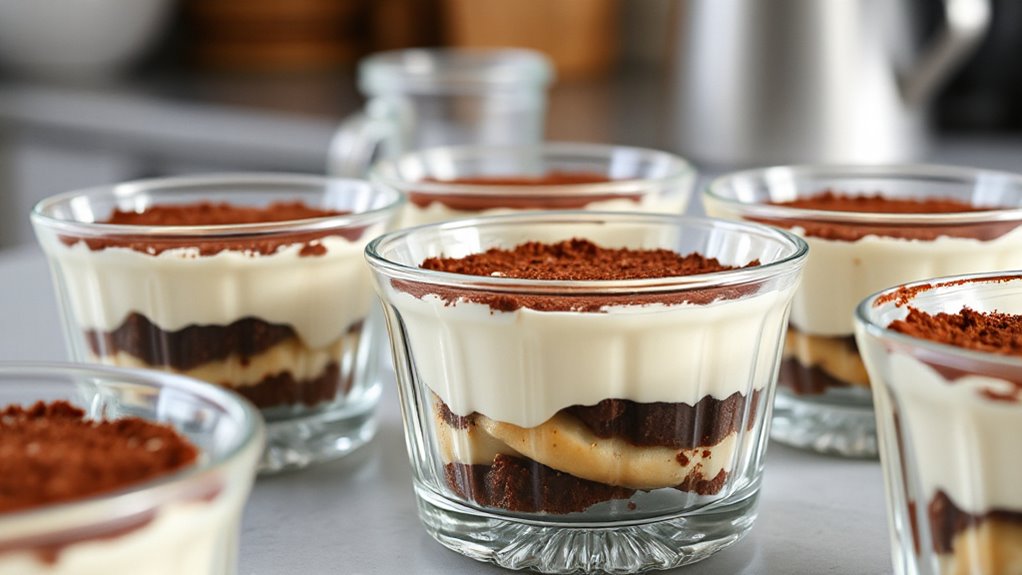 top glass tiramisu pans