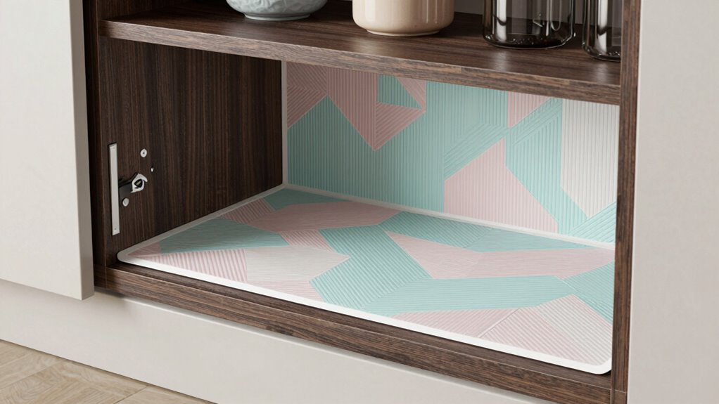 top non slip cabinet liners