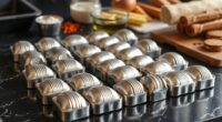 top stainless cannoli molds