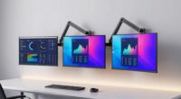 top wall mount monitor arms