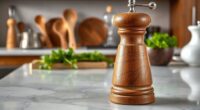 top wooden pepper mills