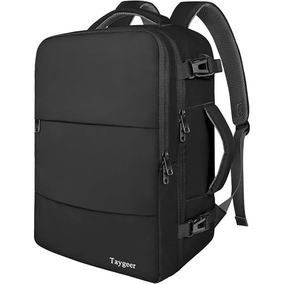 Taygeer Travel Backpack with USB & Shoe Pouch