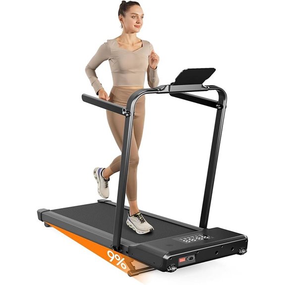 Walking Pad Treadmill with Handle and Incline