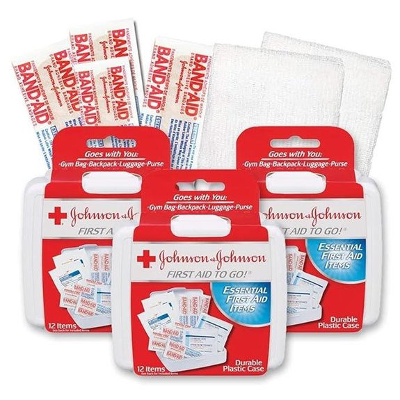 Johnson & Johnson Travel First Aid Kit (Pack of 3)