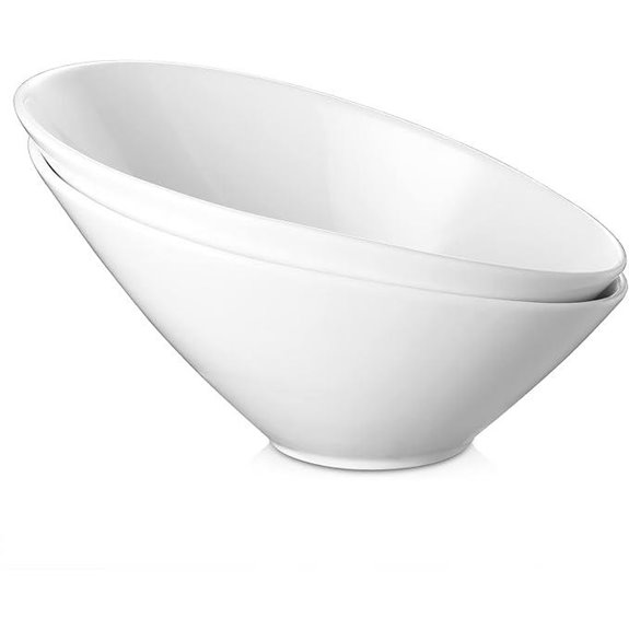DOWAN 23 oz Slanted Salad Bowls (2 Pack)