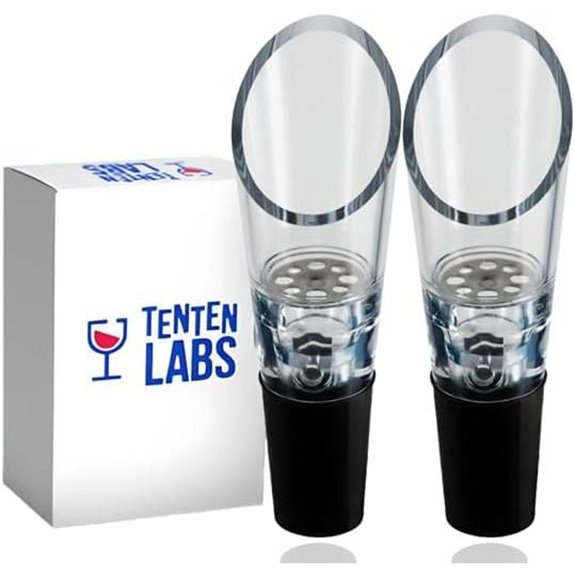 TenTen Labs Wine Aerator Pourer (2-Pack)
