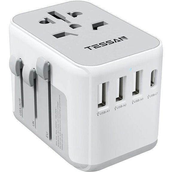 TESSAN Universal Travel Adapter with USB Ports