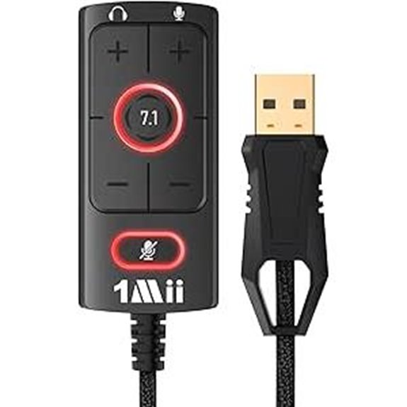 1Mii USB Sound Card with 7.1 Surround Sound