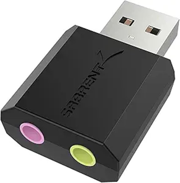 Sabrent USB Stereo Sound Adapter for Windows & Mac