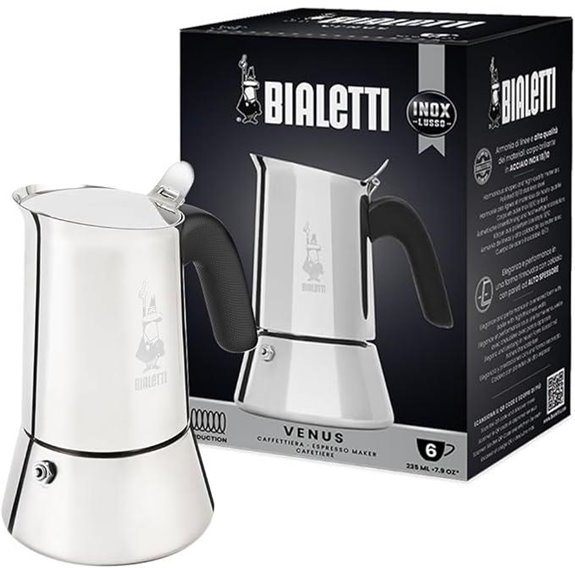 Bialetti Venus Induction Coffee Maker 6 Cups