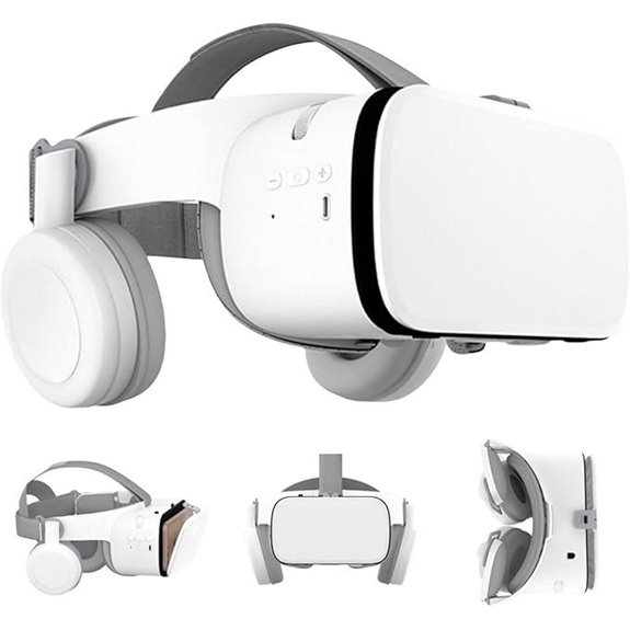 VR Phone Headset with Bluetooth Headphones
