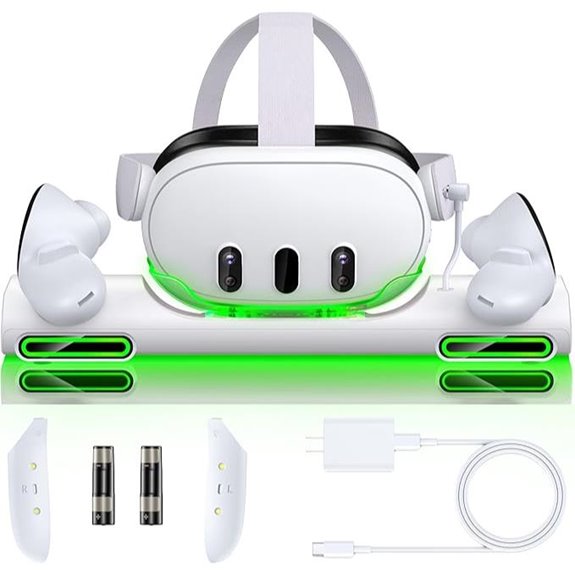 Meta Quest 3 Charger Station with Batteries and USB-C