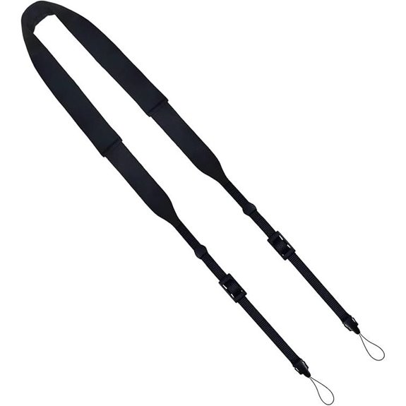 Washable Soft Neoprene Camera Neck Strap (Black)