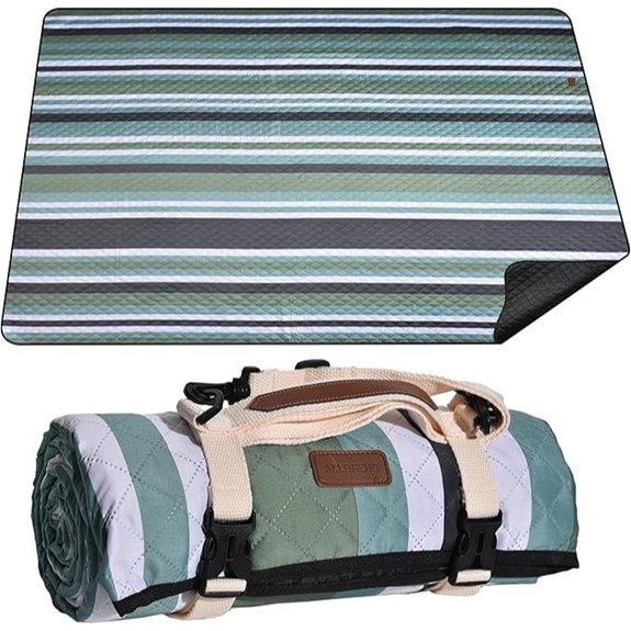Waterproof Picnic Blanket 80 x 80 with Carry Strap