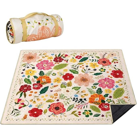 Waterproof Foldable Picnic Blanket 80x80 Sandproof Rug