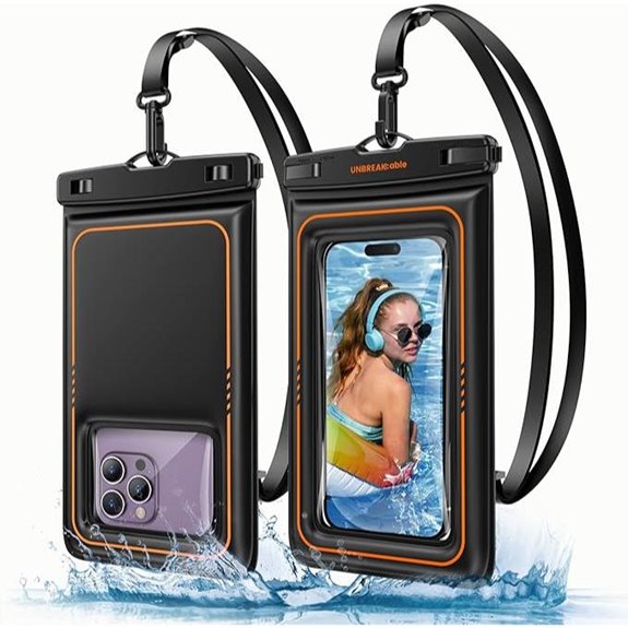 UNBREAKcable Waterproof Phone Pouch 2 Pack