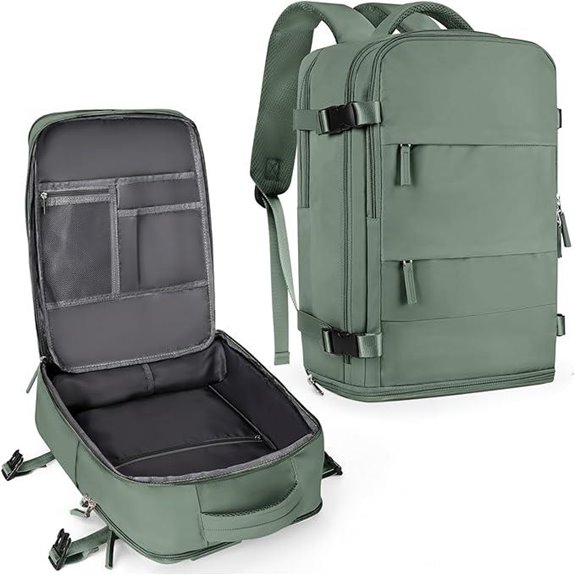 Coowoz Waterproof Travel Backpack for Women and Men