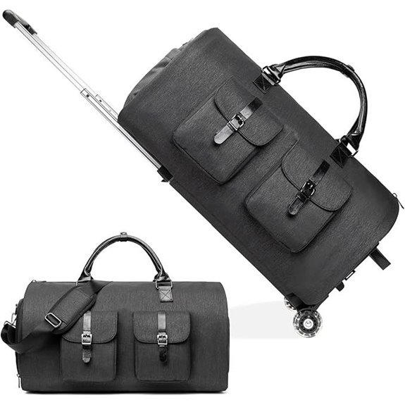 Carry On Wheeled Convertible Duffle Bag for Travel