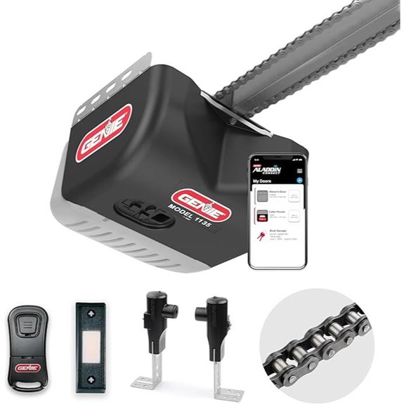 Genie Chain Drive 500 Garage Door Opener with WiFi - Model 1135VM