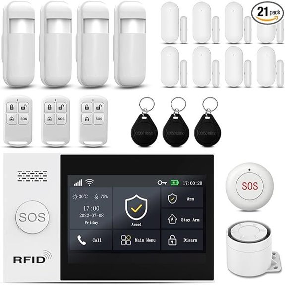 PGST WiFi Home Alarm System with Touch Screen