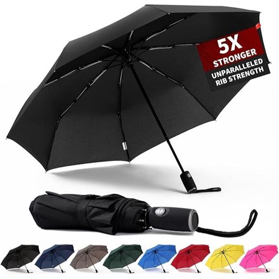 Anntrue Windproof Travel Umbrella Auto Open & Close