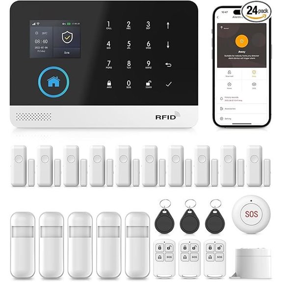 PGST Wireless Home Alarm System 24-Piece Kit