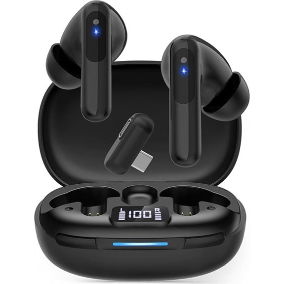 RYR Wireless Gaming Earbuds with Noise Cancelling Mic