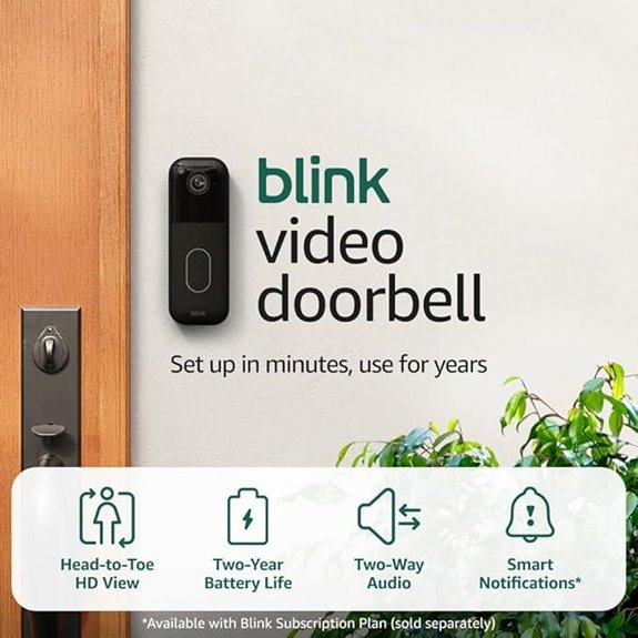 Blink Video Doorbell with HD View and Battery