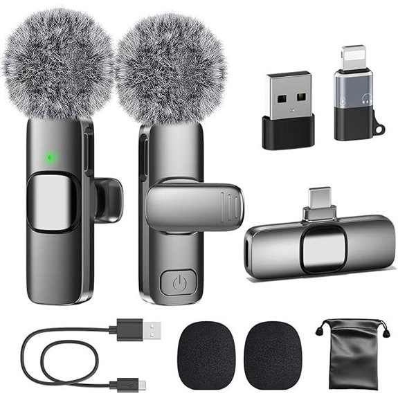 PoP Voice Wireless Lavalier Microphone for Vlog and Recording