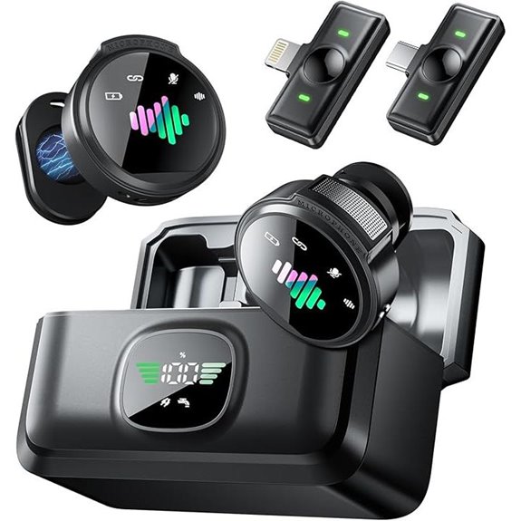 Wireless Lavalier Microphone for iPhone and Android