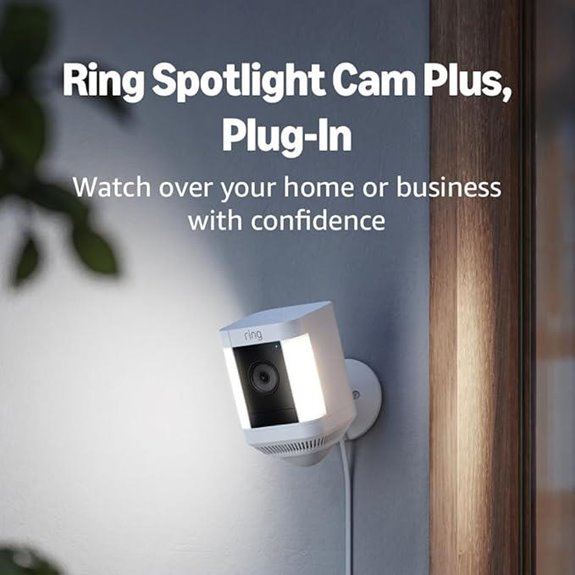 Ring Spotlight Cam Plus Plug-In with HD Video and Siren