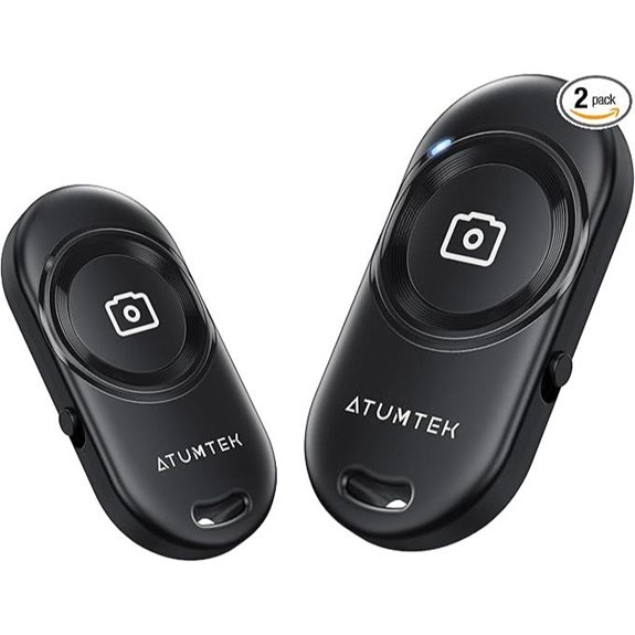 ATUMTEK Wireless Camera Remote for Smartphones (2 Pack)