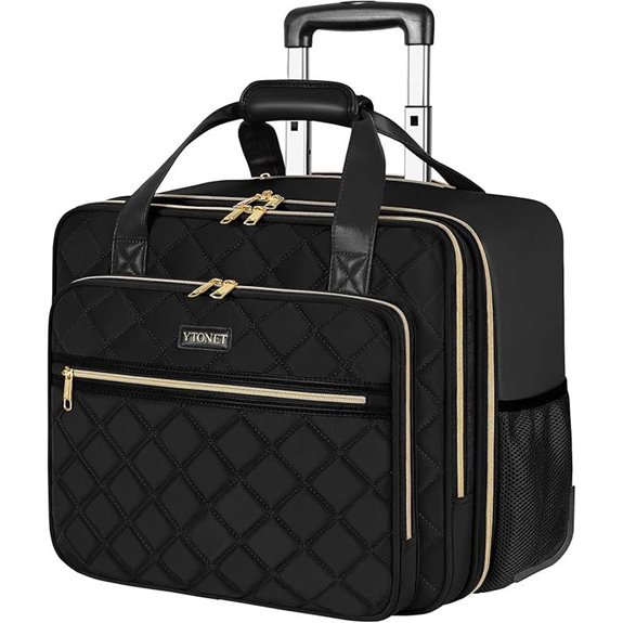 Ytonet Women’s Rolling Laptop Bag (17.3-inch)