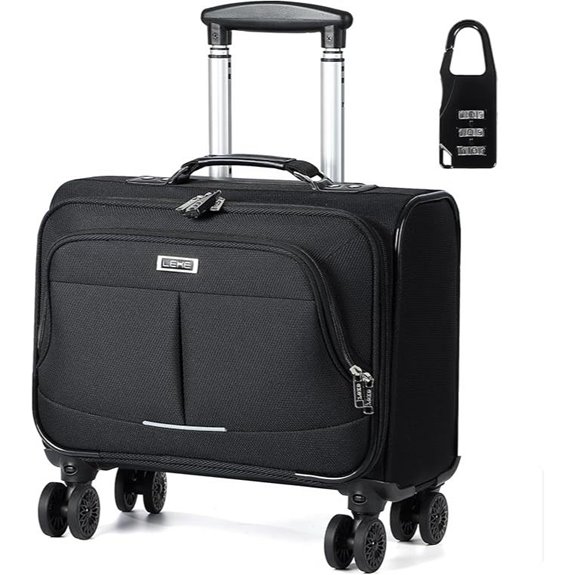 Lekebobor Rolling Laptop Bag for Women 15.6-Inch