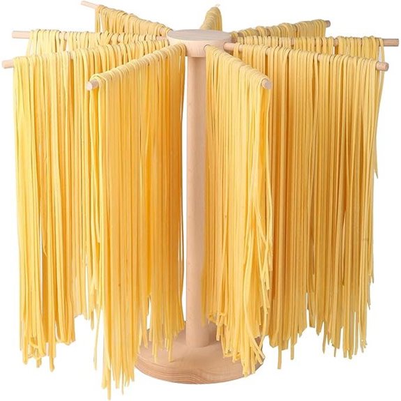 Wood Pasta Drying Rack for Fresh Spaghetti