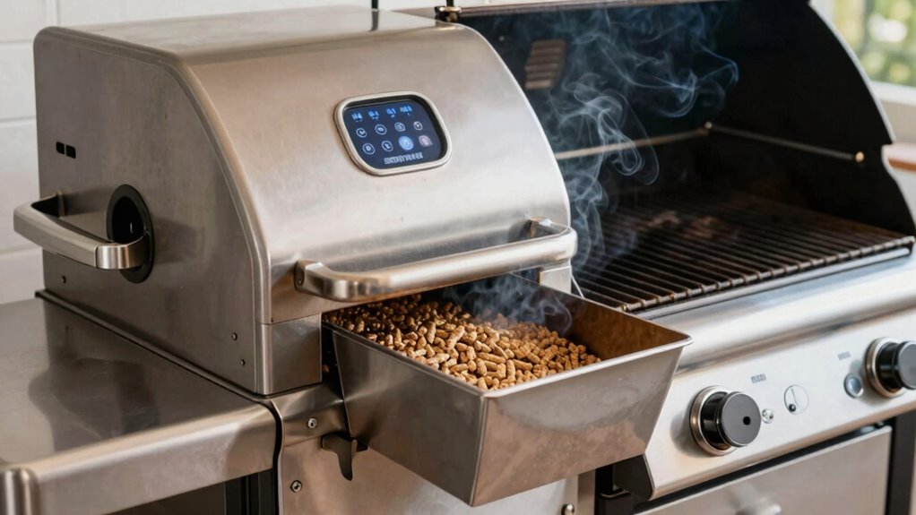 check pellets and clean