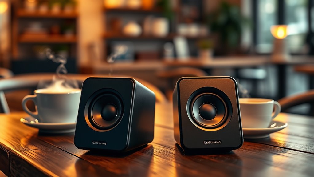 coffee shop sound setup