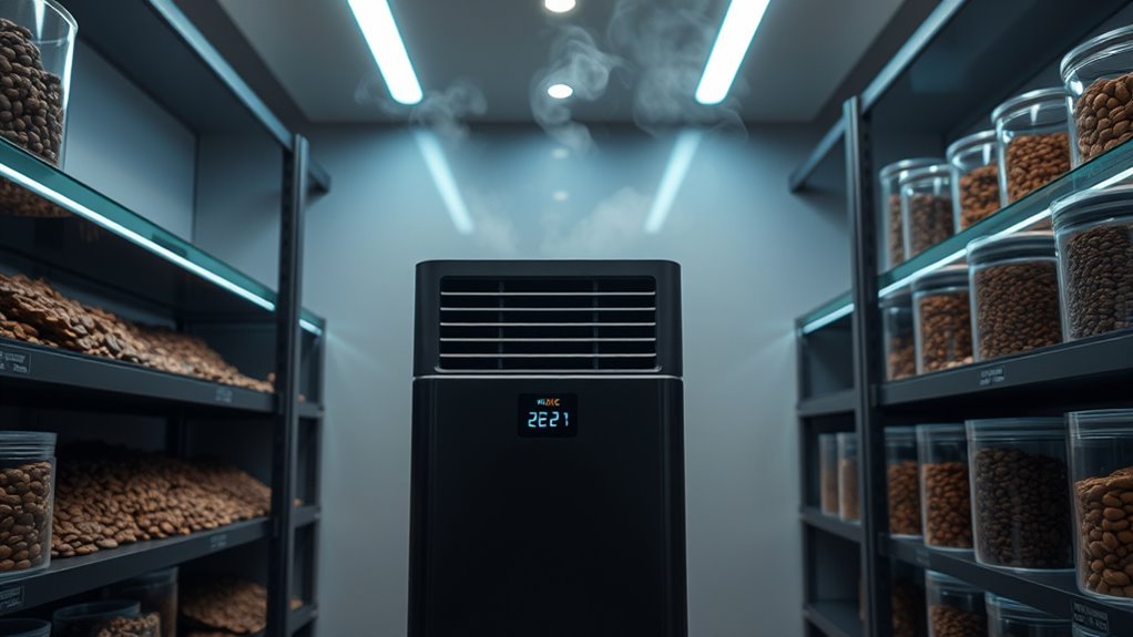 coffee storage humidity control