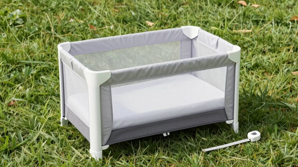 comfortable compact travel crib