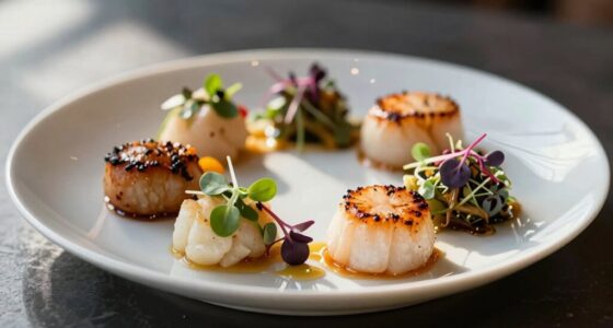 elegant plate presentation lighting