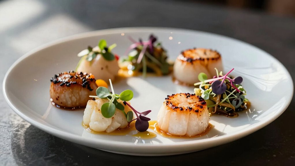 elegant plate presentation lighting