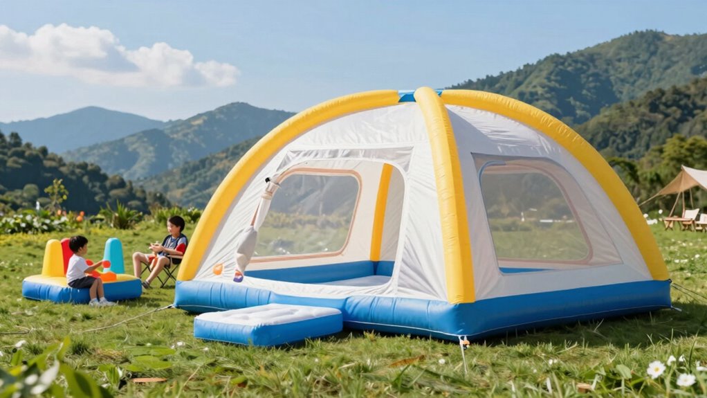 family friendly inflatable tent features