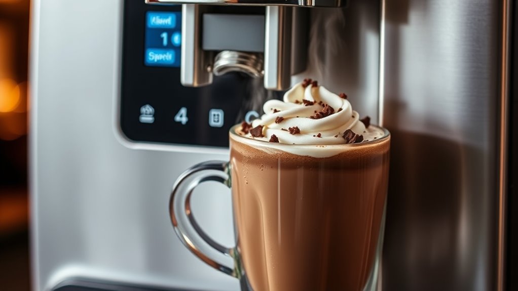 hot chocolate machine features