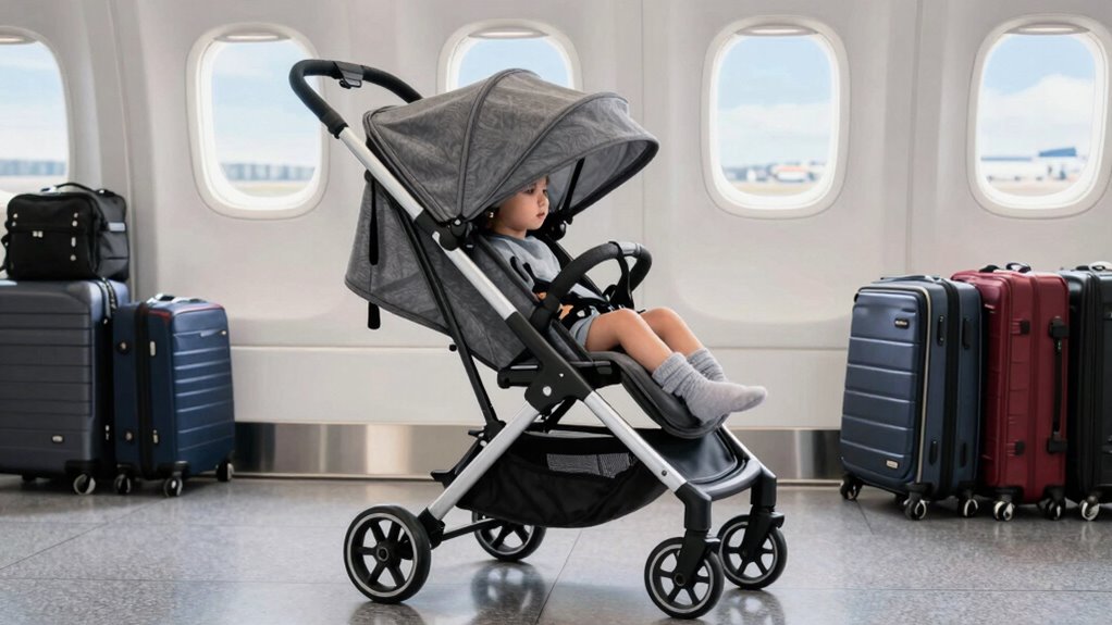 lightweight foldable travel stroller